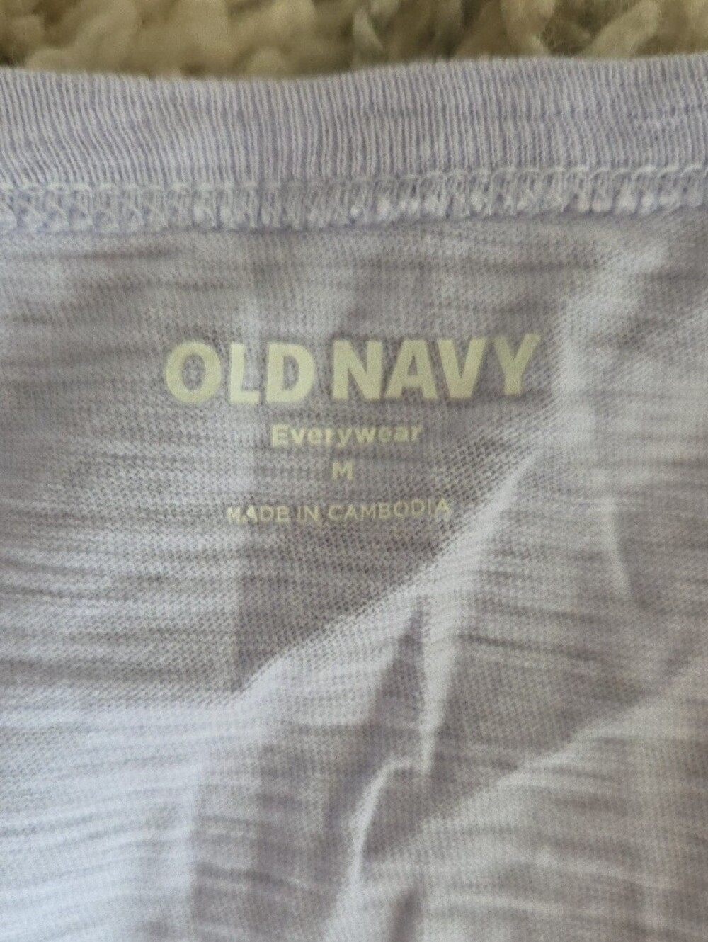 Old Navy Light Lavender V-Neck Short Sleeve Tee - Picture 2 of 3